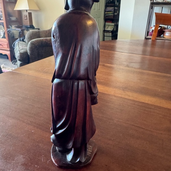 Antique Chinese Happy Man All Hand Carved BoxWood - Picture 6 of 11